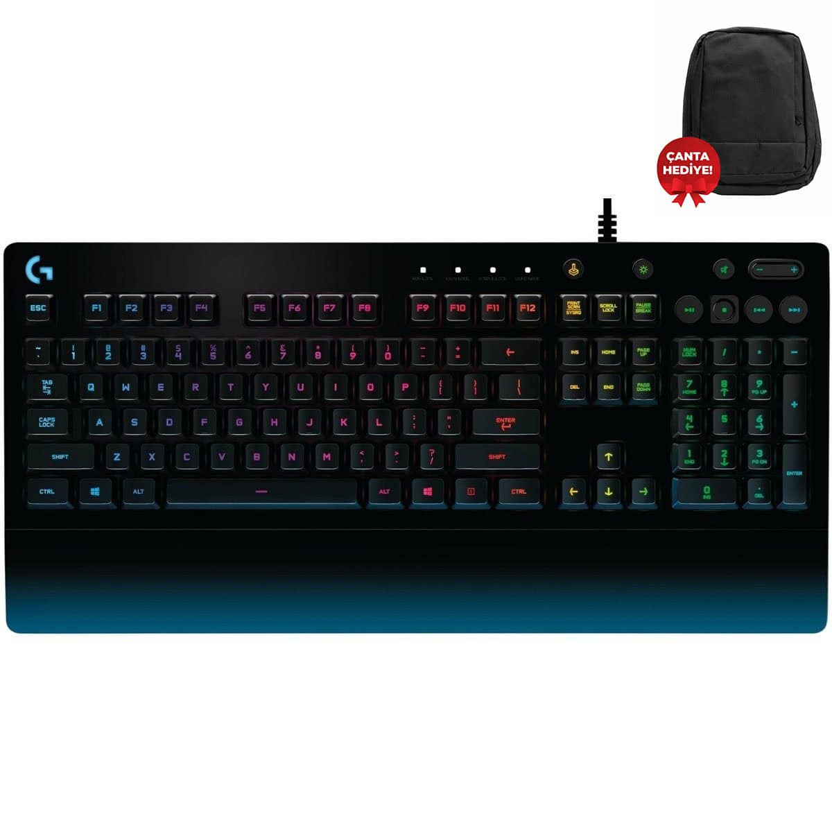 Logitech G213 Prodigy Rgb Türkçe Gaming Klavye (920 008094) – Çanta Hediyeli 1