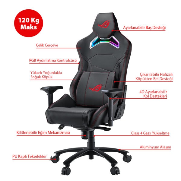 Asus Rog Chariot Rgb Oyuncu Koltugu Y13
