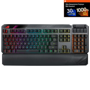 Asus Rog Claymore Ii Modüler Tkl Rx Red Switch Rgb Kablosuz Türkçe Mekanik Gaming Klavye 1