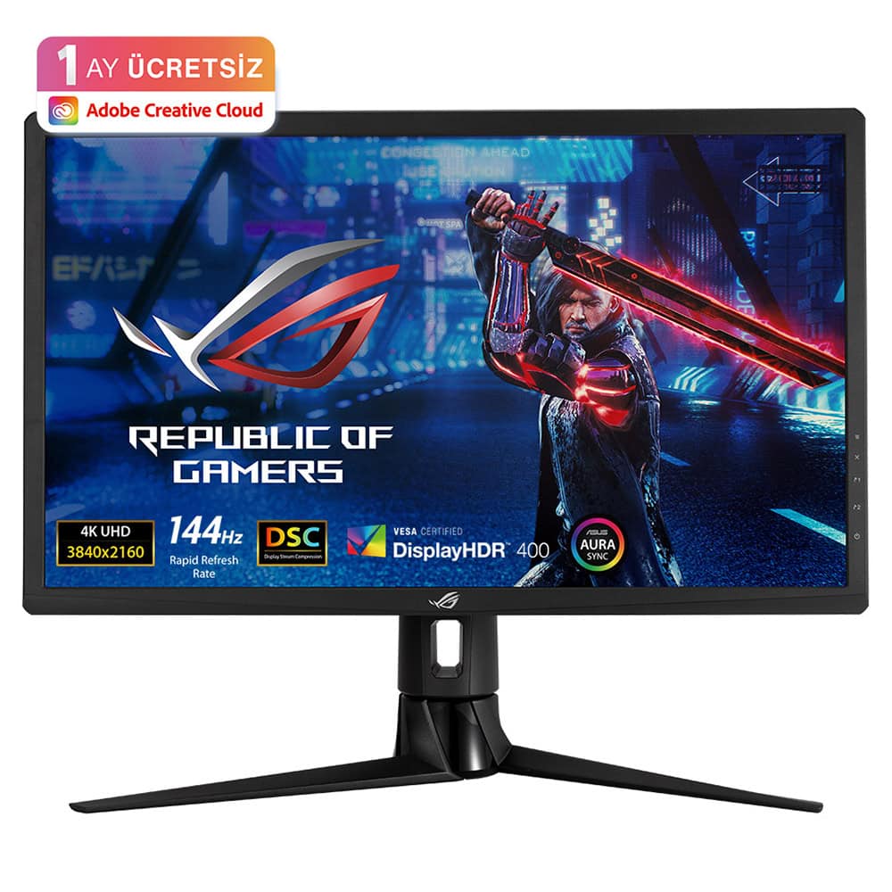 Asus Rog Strix Xg27uqr 27 Inc 144hz 1ms Uhd Adaptive Sync Ips Gaming Monitor Y1