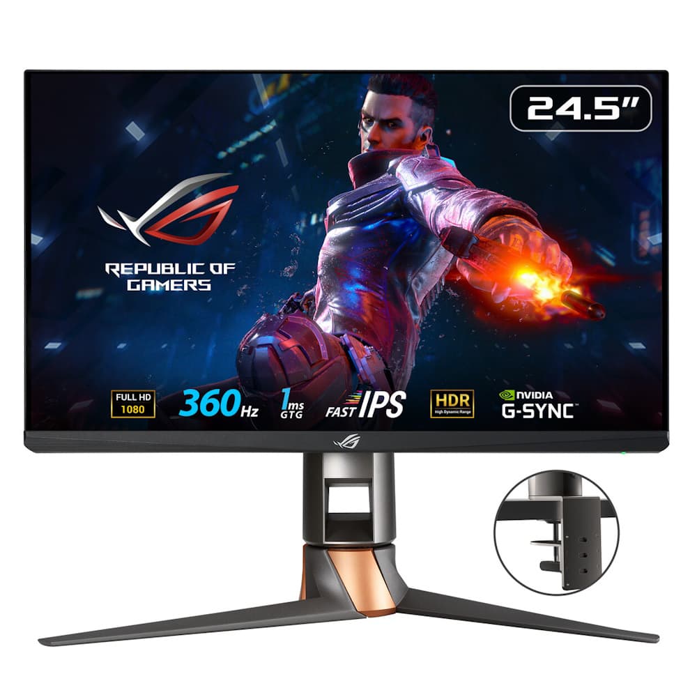 Asus 24 5 Rog Swift Pg259qnr 360hz 1ms Dp Hdmi G Sync Fhd Fast Ips Gaming Monitor