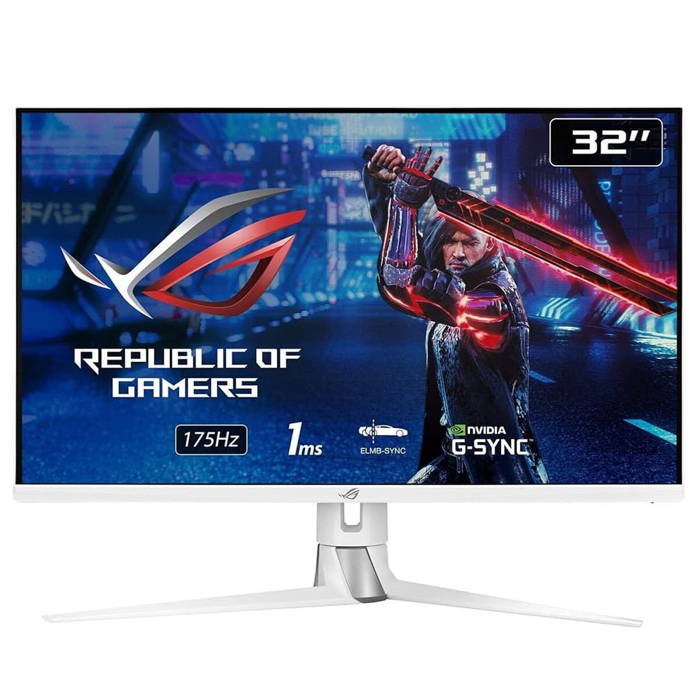 Asus Rog Swift Pg329q W 32 175hz 1ms Wqhd Fast Ips G Sync Hdr Beyaz Gaming Monitor
