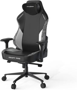 Dxracer Craft Pro Siyah Beyaz Geometrik Oyuncu Koltugu Cra Pr031 Nw H3