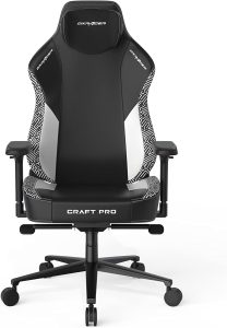 Dxracer Craft Pro Siyah Beyaz Geometrik Oyuncu Koltugu Cra Pr031 Nw H5
