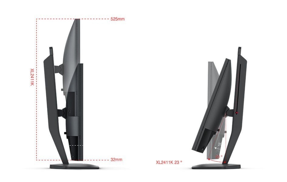 BENQ ZOWIE XL2411K 24 inç 144Hz 1Ms TN DyAc Pivot Full HD Gaming Monitör h2