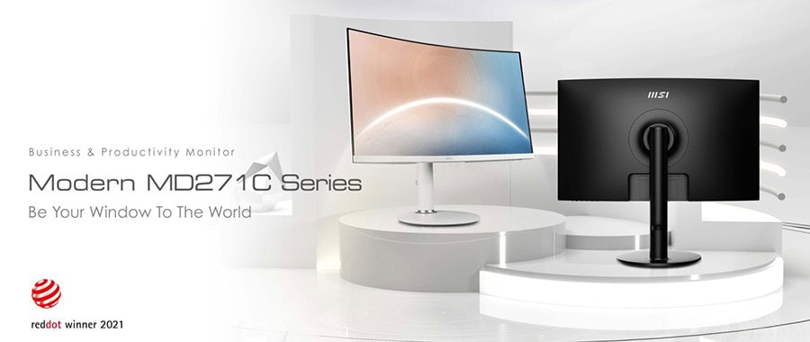 MSI 27 inç MODERN MD271CP CURVED 1500R VA 75Hz 4ms FHD Anti Glare Monitör h2