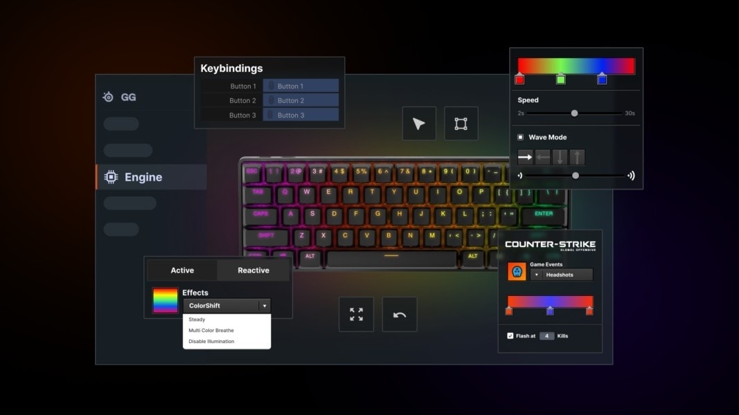 SteelSeries Apex Pro Mini İngilizce RGB Mekanik Kablosuz Gaming Klavye (SSK64843) h5
