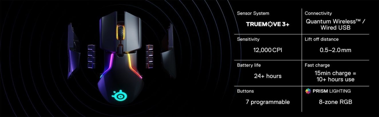 Steelseries Rival 650 RGB Kablosuz Gaming Mouse (SSM62456) h2
