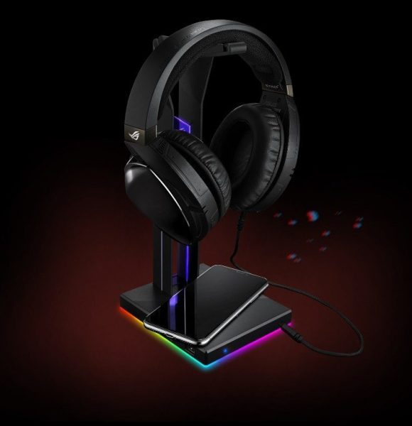 ASUS ROG Throne QI Aura Sync 7.1 Kulaklık Standı h3