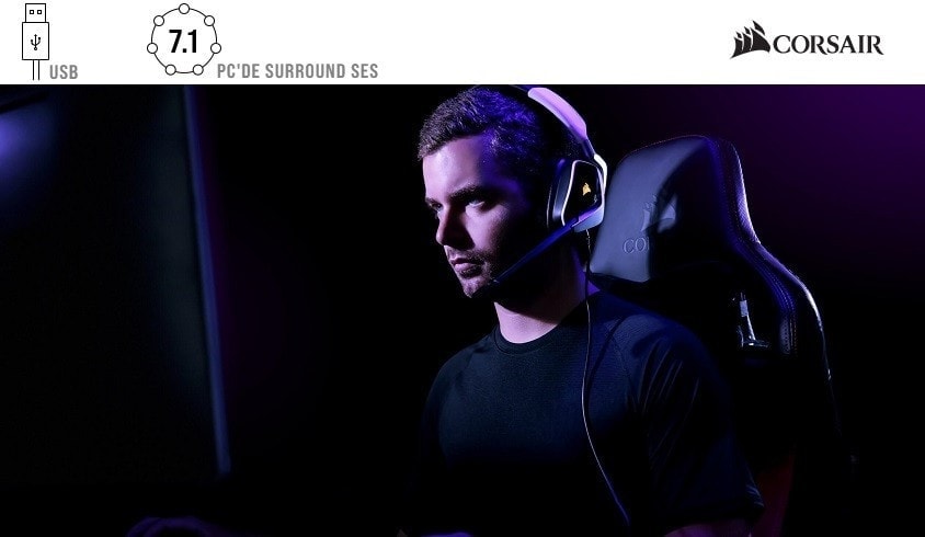 Corsair Void Elite RGB 7.1 Siyah Gaming Kulaklık (CA-9011203-EU) h3