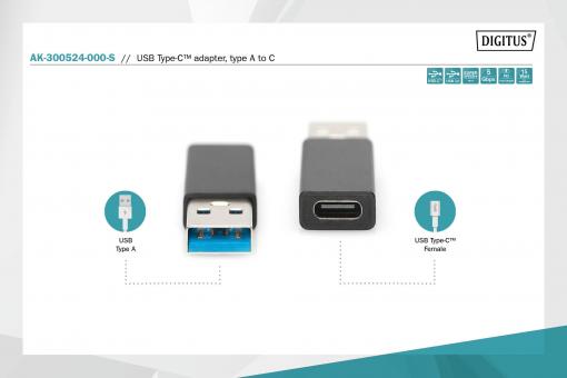 Digitus USB Type-C / USB A-USB-C Adaptör h3
