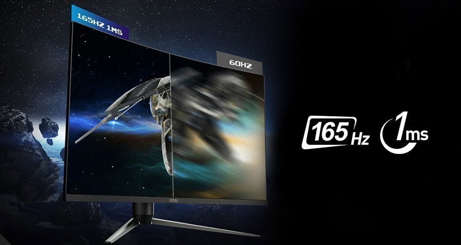 MSI OPTIX AG321CQR 29.5 inç 165Hz 1ms 2xHDMI DP 1xUSB VA WQHD FreeSync Premium Gaming Monitör h3