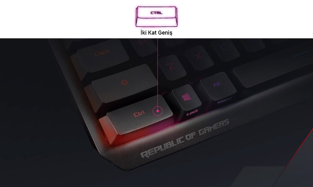 ASUS ROG STRIX Scope TKL Deluxe ROG NX Red Türkçe RGB Mekanik Gaming Klavye h4