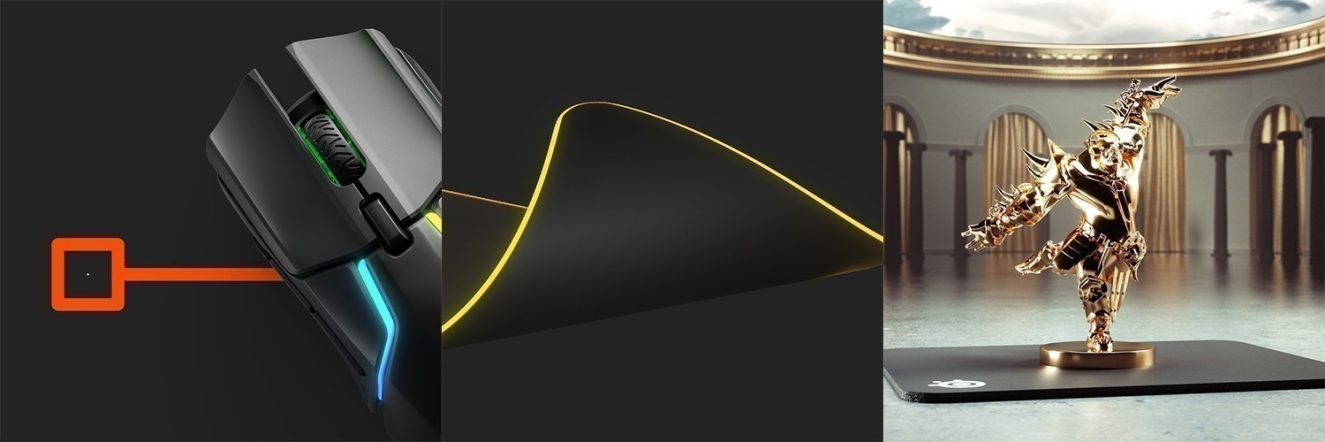 SteelSeries SSMP63825 QcK Prism Cloth RGB Gaming Mousepad - Medium h4