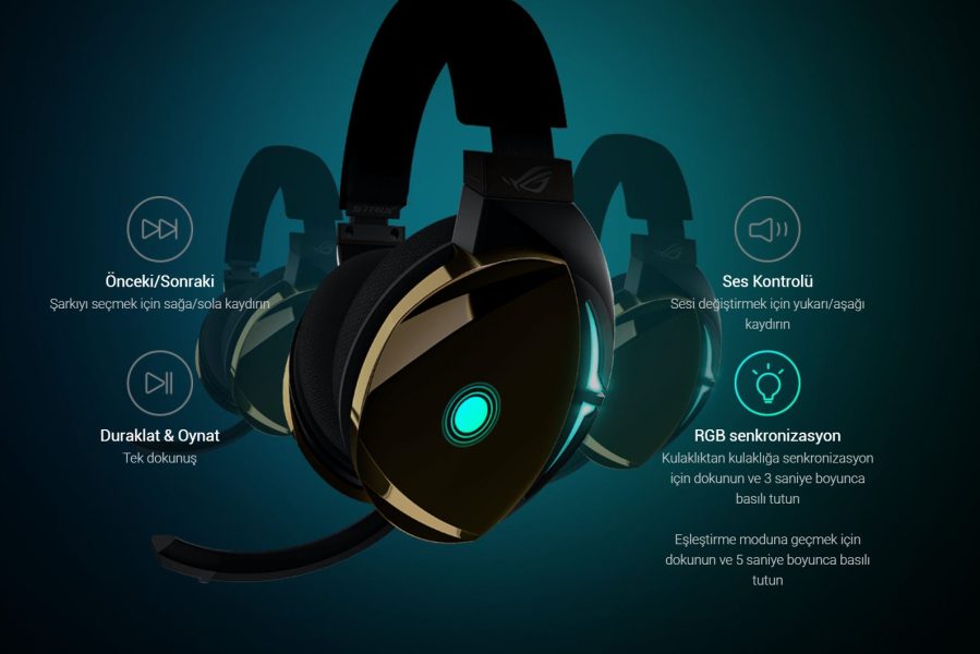 Asus ROG Strix Fusion 500 Aura Sync RGB 7.1 Oyuncu Kulaklığı 90YH00Z2-B8UA00 h11