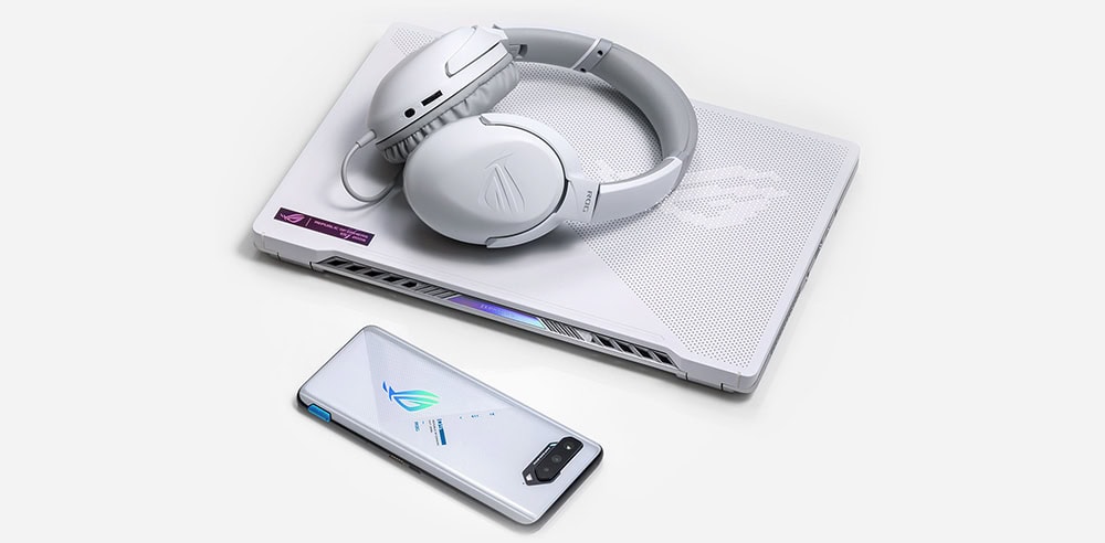 ROG Strix Go Core Moonlight White ASUS ROG STRIX Go Core Beyaz Kablolu Oyuncu Kulaklığı h5