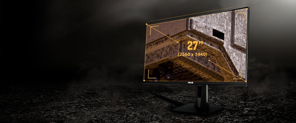 ASUS TUF GAMING 27 inç VG27AQZ 165Hz 1ms HDMI DP FreeSync G-Sync ELMB HDR WQHD Gaming Monitör h4