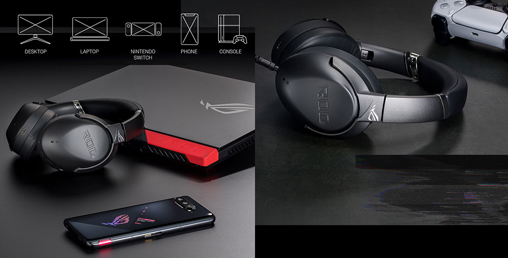 ASUS ROG Strix Go BT 7.1 Surround Bluetooth Gaming Kulaklık (90YH02Y1-B5UA00) h5