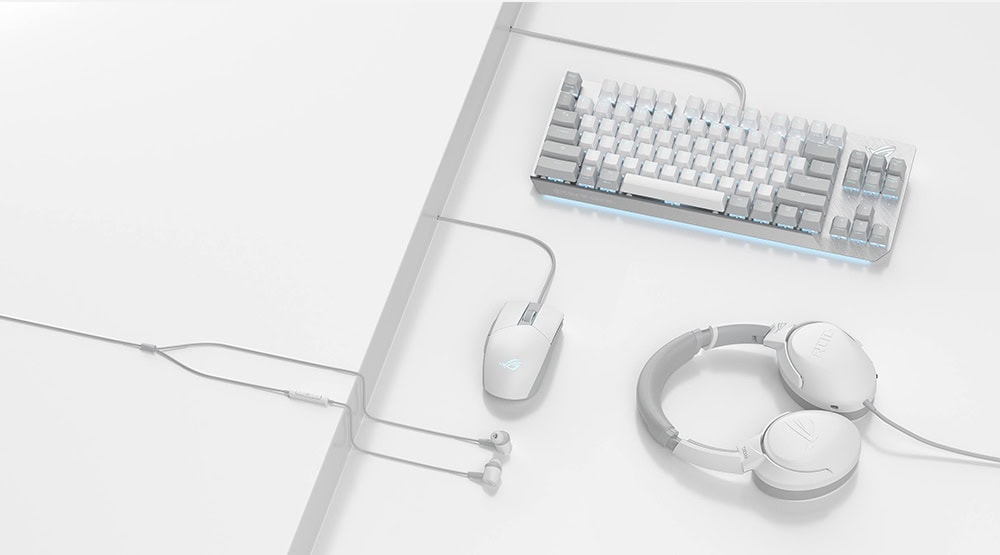 ROG Strix Go Core Moonlight White ASUS ROG STRIX Go Core Beyaz Kablolu Oyuncu Kulaklığı h6