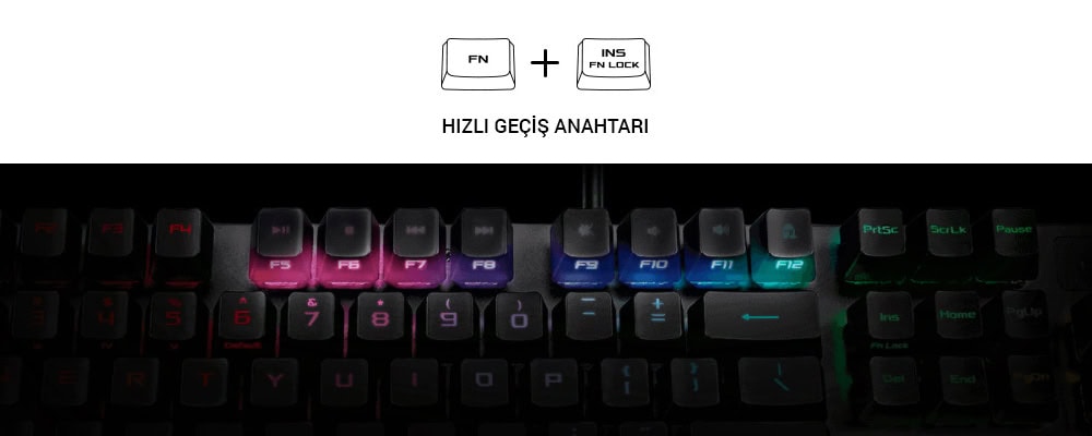 ASUS ROG STRIX Scope TKL Deluxe ROG NX Red Türkçe RGB Mekanik Gaming Klavye h6