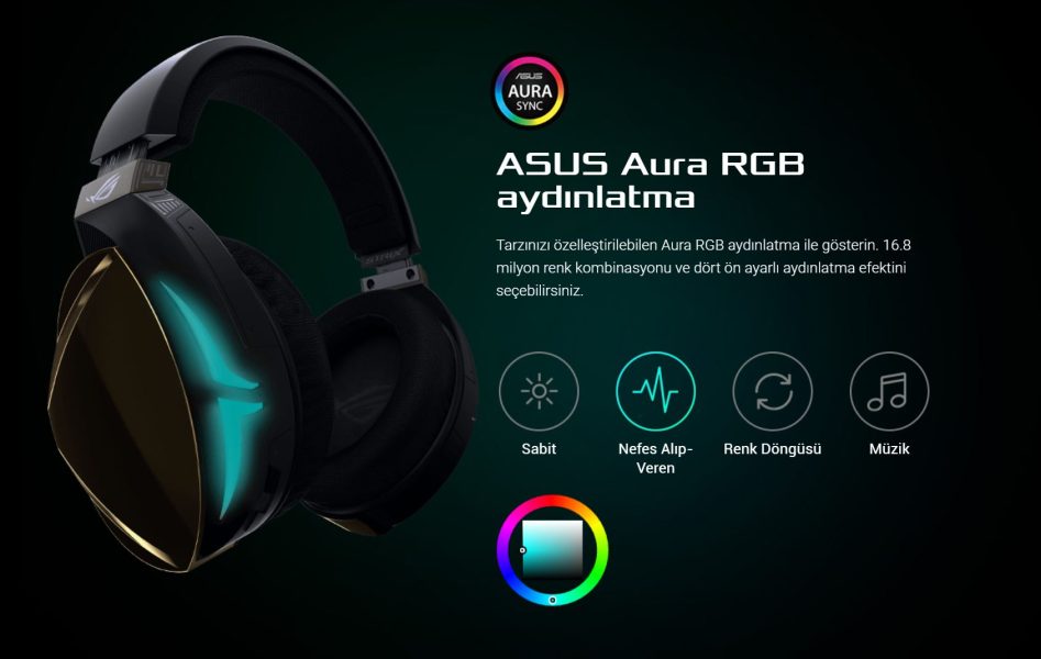 Asus ROG Strix Fusion 500 Aura Sync RGB 7.1 Oyuncu Kulaklığı 90YH00Z2-B8UA00 h13