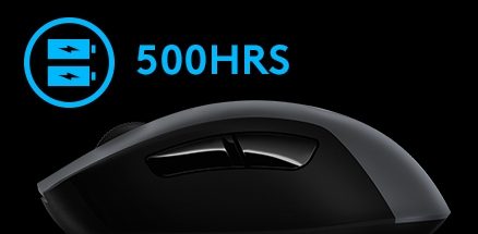 Logitech G G603 LIGHTSPEED 12.000 DPI 500 Saat Pil Ömrü Kablosuz Oyuncu Mouse - Siyah h7