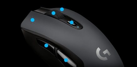 Logitech G G603 LIGHTSPEED 12.000 DPI 500 Saat Pil Ömrü Kablosuz Oyuncu Mouse - Siyah h8