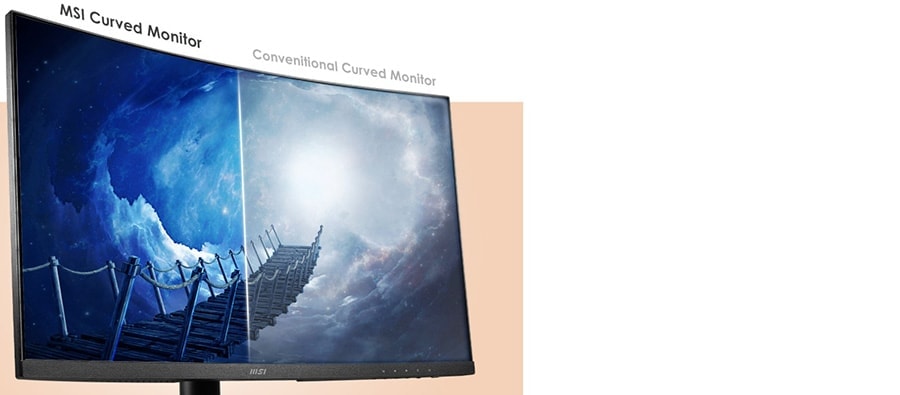 MSI 27 inç MODERN MD271CP CURVED 1500R VA 75Hz 4ms FHD Anti Glare Monitör h8