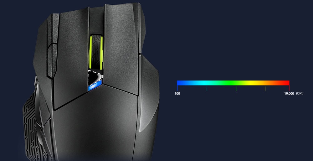 ROG Spatha X ASUS ROG SPATHA X Aura Sync RGB Siyah Gaming Mouse h9