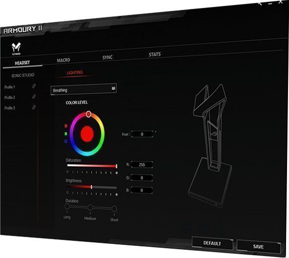 ASUS ROG Throne QI Aura Sync 7.1 Kulaklık Standı h10