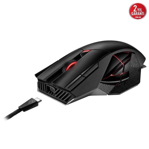 Asus Rog Spatha X Aura Sync Rgb Siyah Gaming Mouse 3