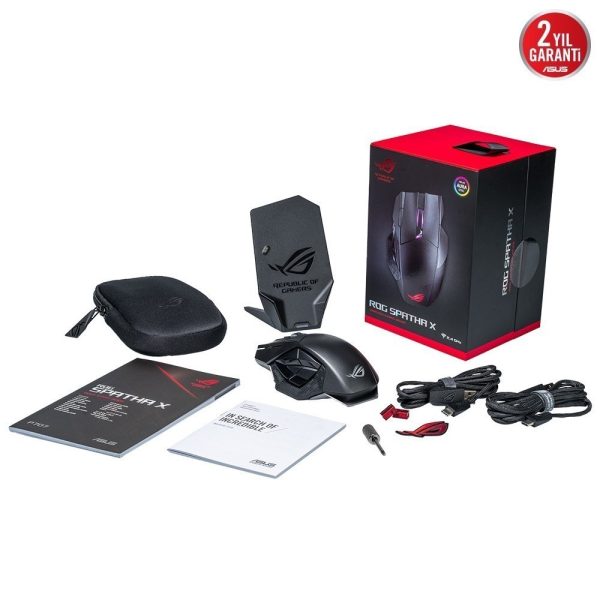 Asus Rog Spatha X Aura Sync Rgb Siyah Gaming Mouse 7