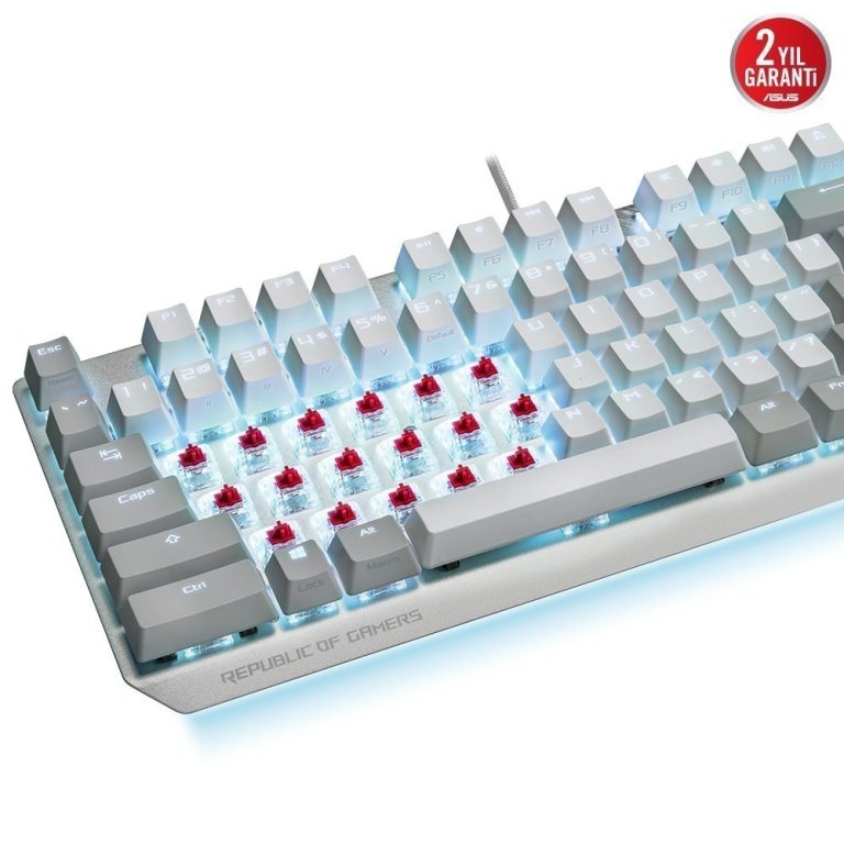 Asus Rog Strix Scope Tkl Rog Nx Red Beyaz Rgb Mekanik Gaming Klavye 3