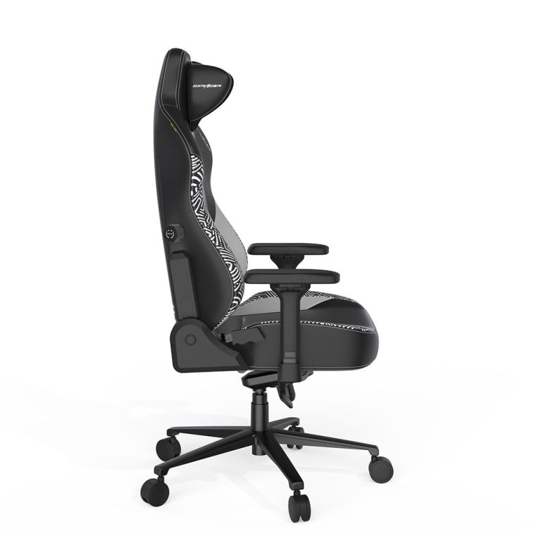 Dxracer Craft Pro Siyah Beyaz Geometrik Oyuncu Koltugu Cra Pr031 Nw H1 2