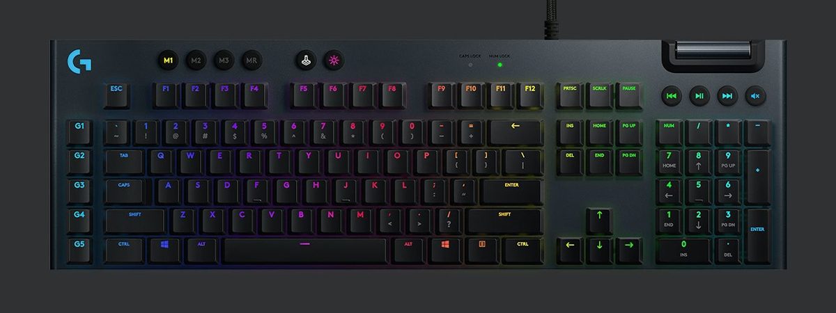 Logitech G815 LightSync RGB GL Tactile Türkçe Mekanik Gaming Klavye h1