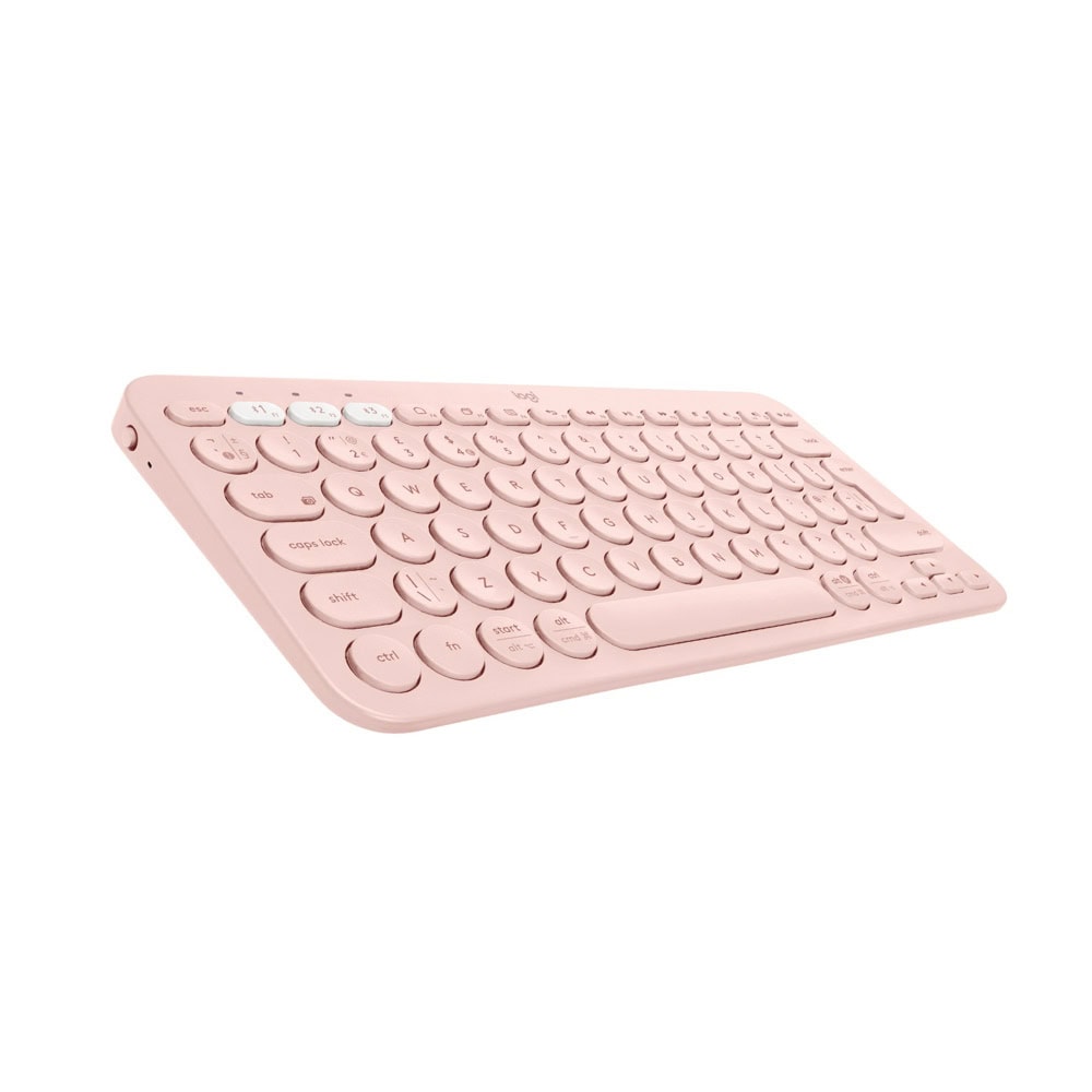 Logitech K380 Kompakt Kablosuz Bluetooth Turkce Klavye Pembe 920 010067