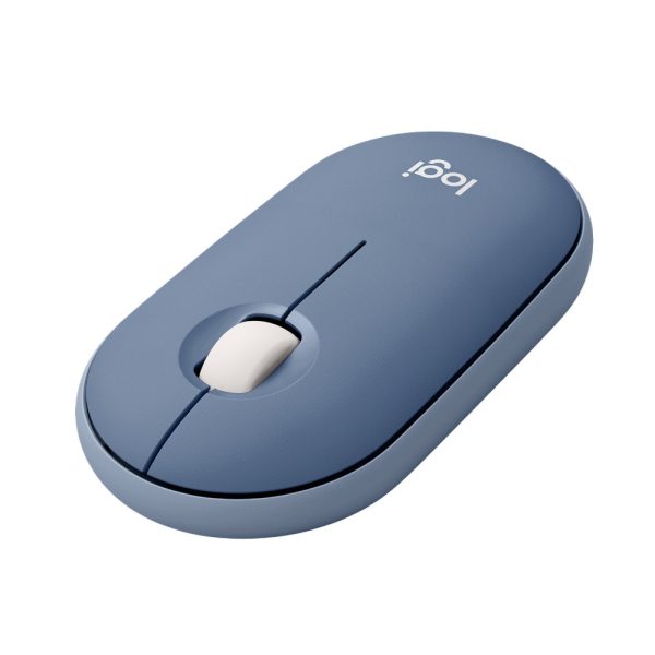 Logitech m350 pebble sessiz kablosuz kompakt mouse uzay mavisi 910 006753