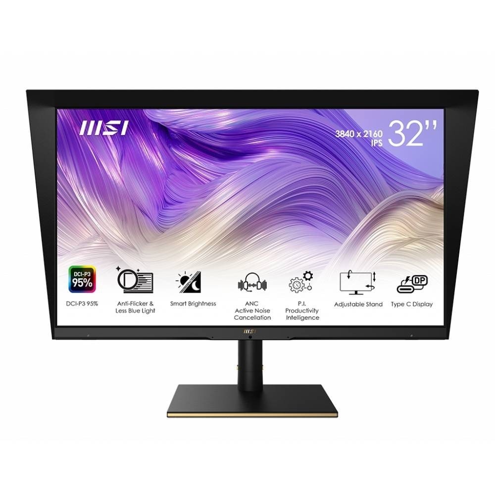 Msi 32 Summit Ms321up 60hz 4ms Dp Hdmi Type C Ips Uhd Anti Glare Monitor