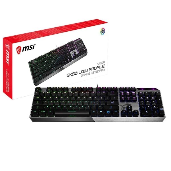Msi vigor gk50 low profile rgb turkce mekanik gaming klavye 4