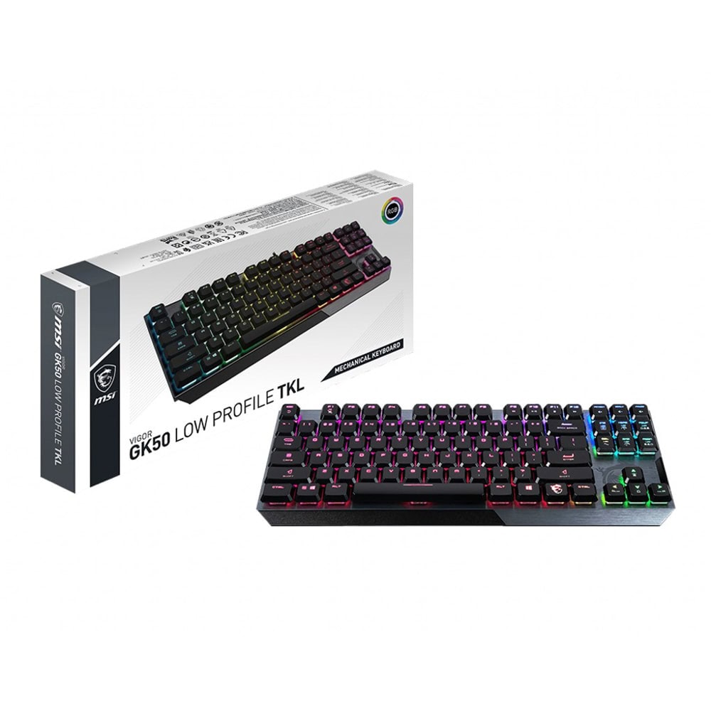 Msi Vigor Gk50 Low Profile Tkl Tr Turkce Mekanik Gaming Klavye Gk50 Low Profile Tkl Tr