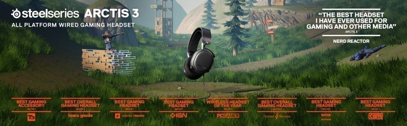 SteelSeries Arctis 3 Siyah 2019 Edition 7.1 Surround Kablolu Gaming Kulaklık (SSH61503) h1