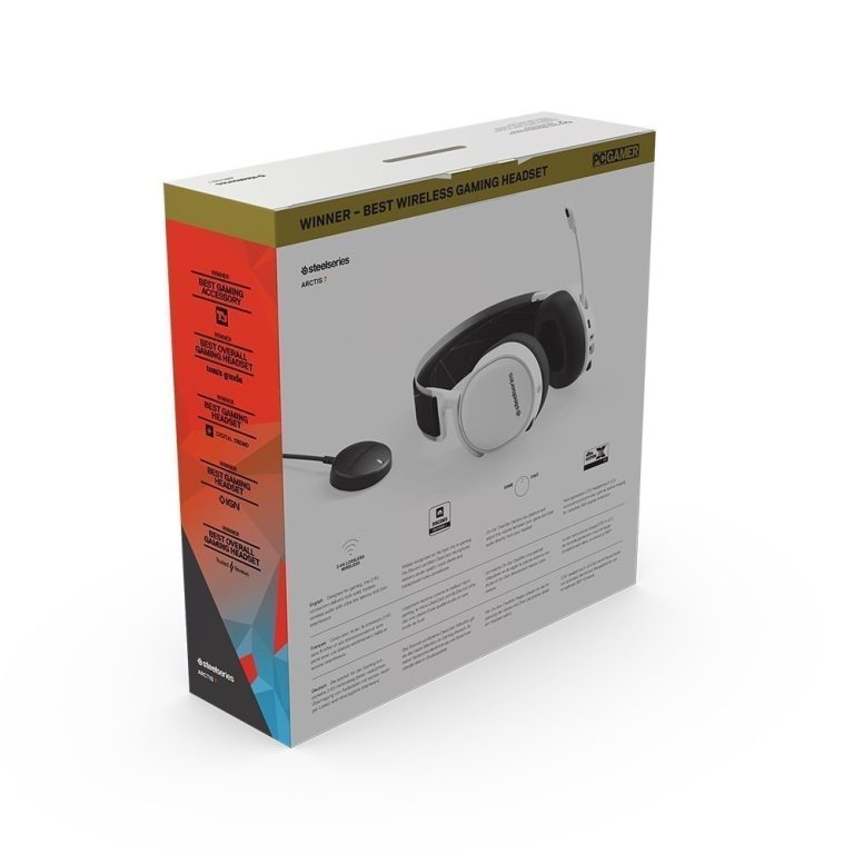 Steelseries Arctis 7 2019 Edition Kablosuz 7 1 Surround Beyaz Gaming Kulaklik 7