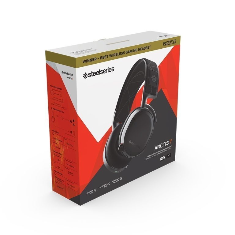 Steelseries Arctis 7 2019 Edition Kablosuz 7 1 Surround Siyah Gaming Kulaklik 5