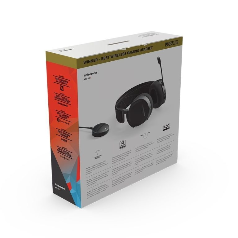 Steelseries Arctis 7 2019 Edition Kablosuz 7 1 Surround Siyah Gaming Kulaklik 6