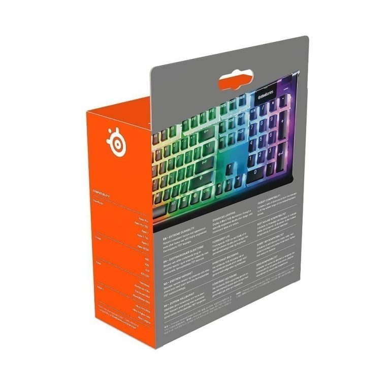 Steelseries Prismcaps Siyah Cift Tarafli Tus Seti 3
