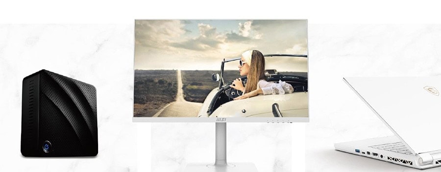 MSI MODERN MD241PW 23.8 inç 75Hz 5ms 1xHDMI Full HD Anti Glare Pivot Beyaz Monitör h14