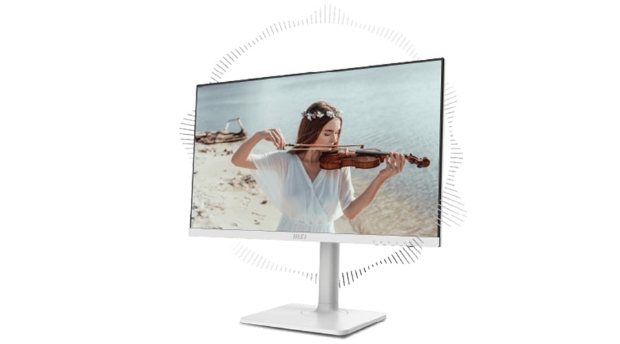 MSI MODERN MD241PW 23.8 inç 75Hz 5ms 1xHDMI Full HD Anti Glare Pivot Beyaz Monitör h15