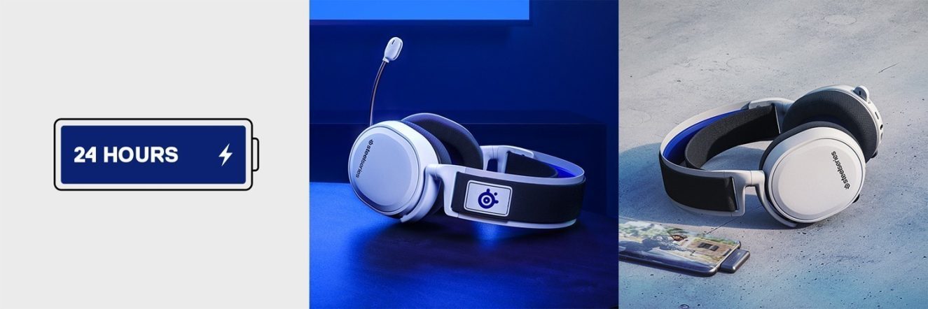 SteelSeries Arctis 7 PS5 Edition Kablosuz Beyaz Gaming Kulaklık (SSH61467) h2