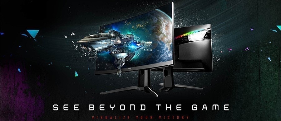 MSI 27 inç OPTIX MAG272CQR 165 Hz 1ms VA RGB QHD Freesync Curved Gaming Monitör h3