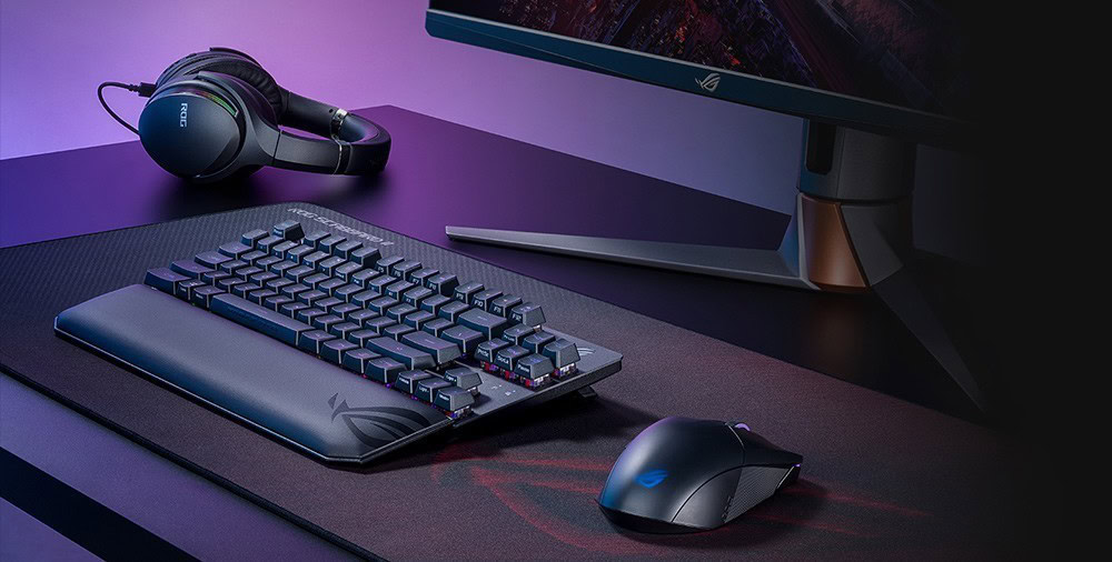 ASUS ROG STRIX Scope RX TKL Wireless Deluxe ROG RX Red Optik Mekanik Gaming Klavye h4